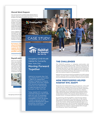 Navigating COVID-19 with Habitat for Humanity Case Study