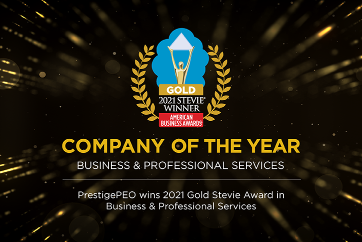 PrestigePEO Earns Gold Stevie Award in the 2021 American Business Awards