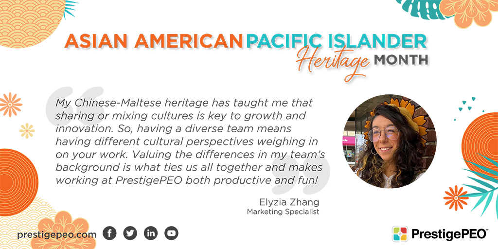 Asian American Pacific Islander Heritage Month: Elyzia Zhang thoughts on diversity