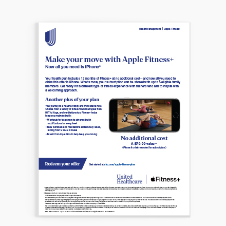 Make Your Move with Apple Fitness+ Infographic