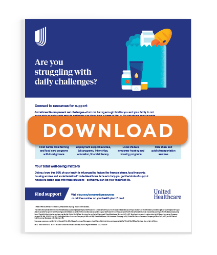 UHC - Are You Struggling with Daily Challenges Infographic Download