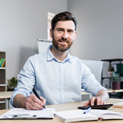 Payroll - One Month Free Payroll - Male processing payroll