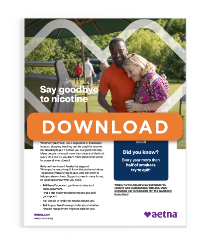 Aetna Quitting Nicotine