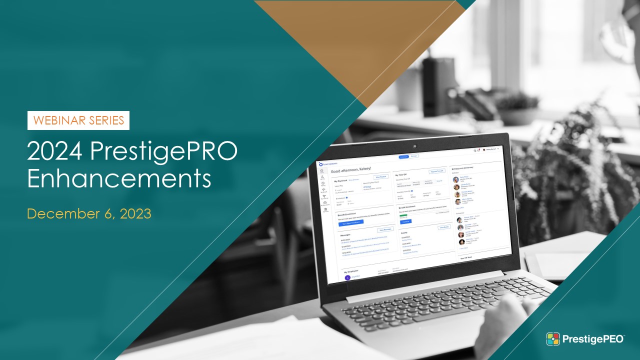 PrestigePRO Enhancements Webinar Presentation Cover