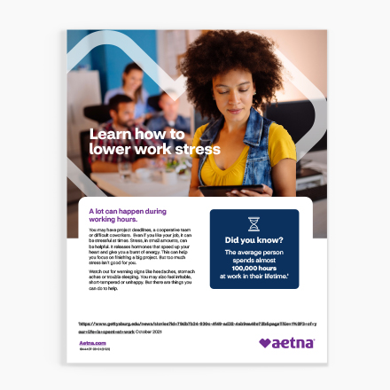 Aetna Lower Work Stress