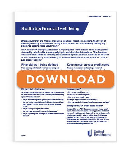 UHC Financial Well-Being