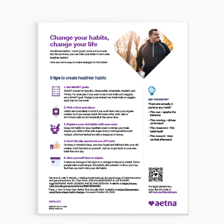 Aetna Change Your Habits
