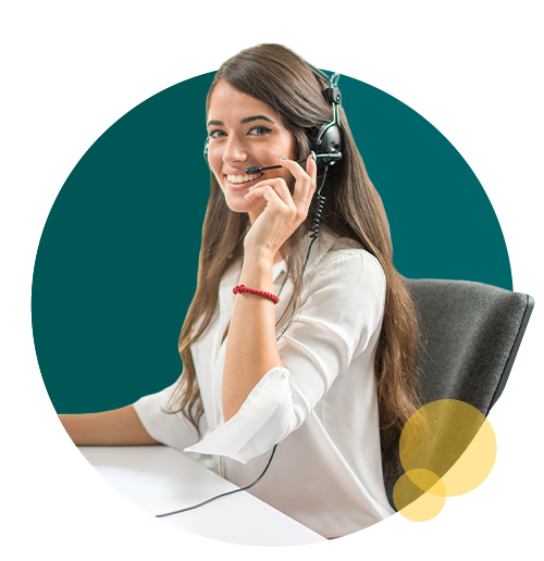 Introductory Kick-off Call Attractive female wearing headset