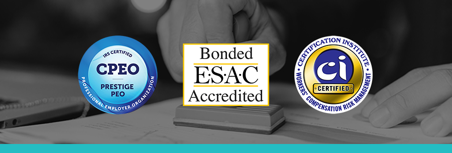 042325 Prospect Newsletter - Accreditations Header Image Certified Trust: PrestigePEO’s Commitment to Excellence