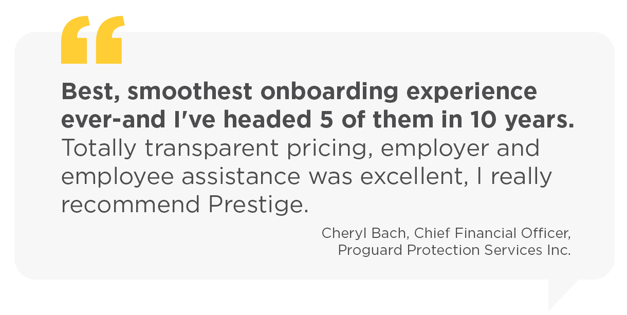 PrestigePEO Perspective Testimonial Image July 2025 2 What Makes PrestigePEO Stand Out? Our Clients Say It Best